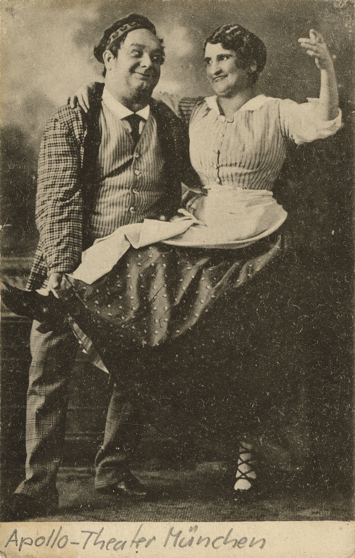 August Junker und L. Bach in "Die von der drenteren Isar", um 1910