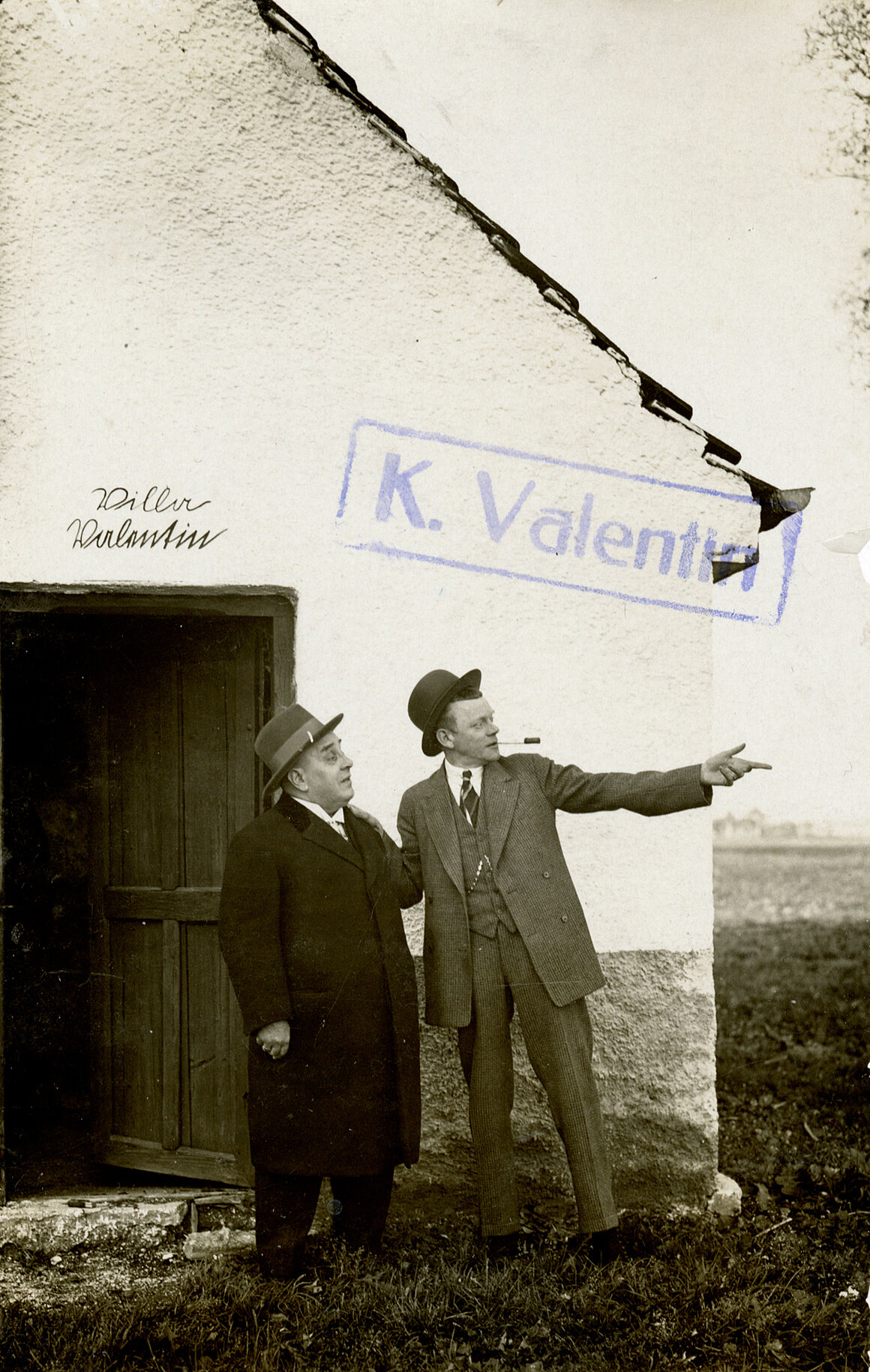 Der überängstliche Hausverkäufer, Karl Valentin mit Guido Thielscher 1929, 1929
