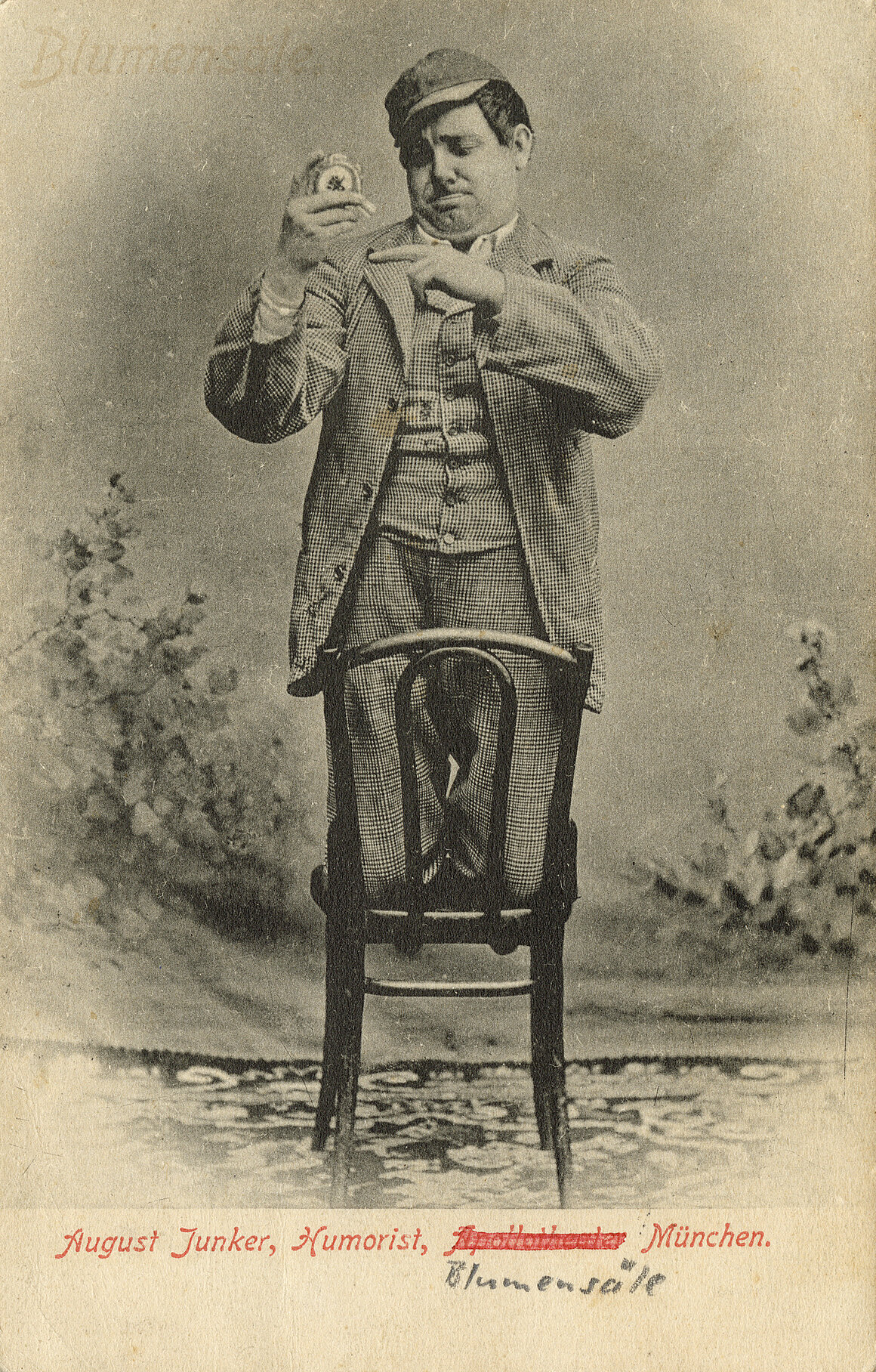 August Junker als Schöner Karl, um 1910