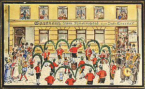 Ludwig Greiner, Greiner, Wein und Gesang, Gasthaus zum Rheingold, ca. 1923