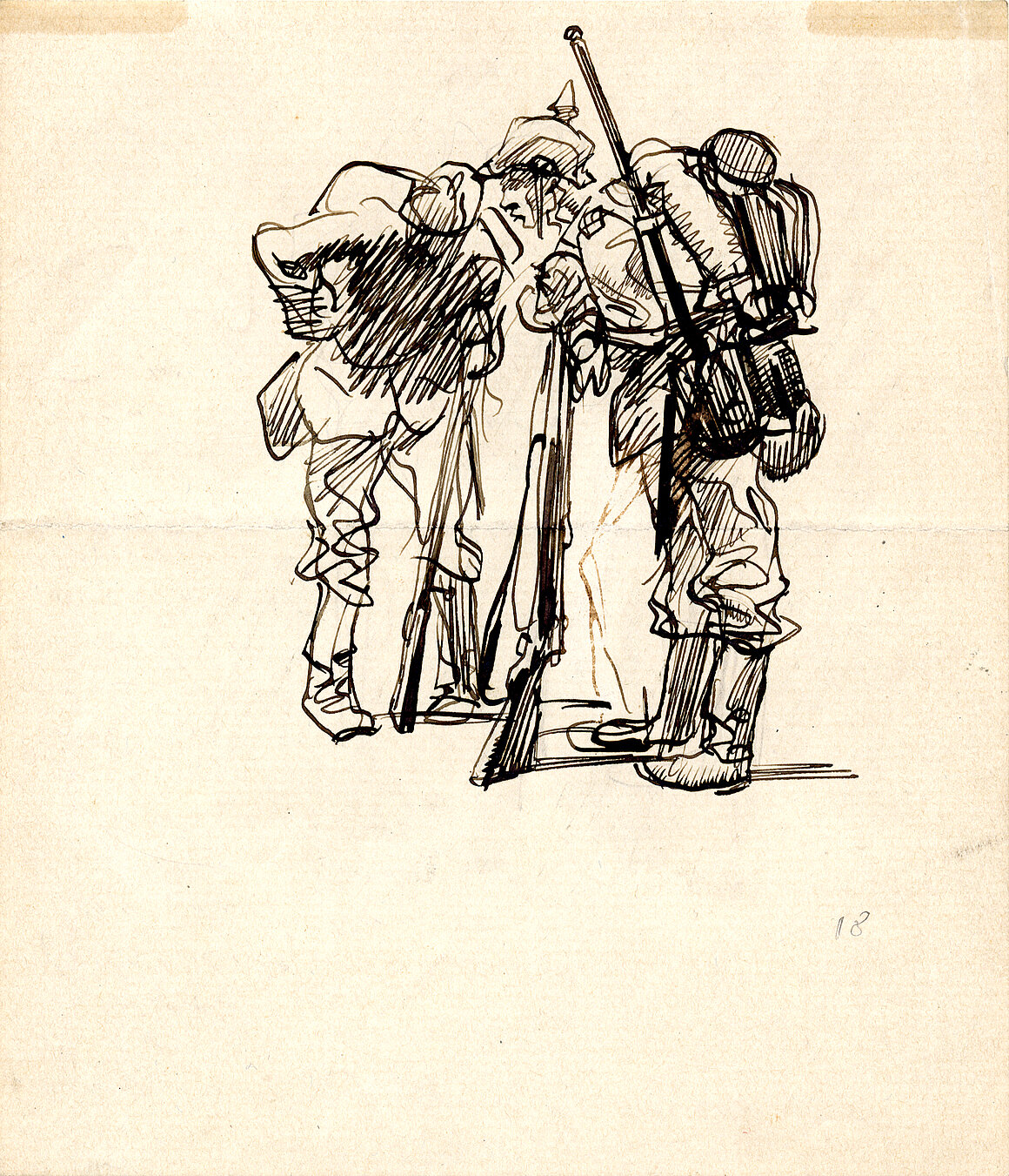 Heinrich Kley, Zeichnung Heinrich Kley, 1918