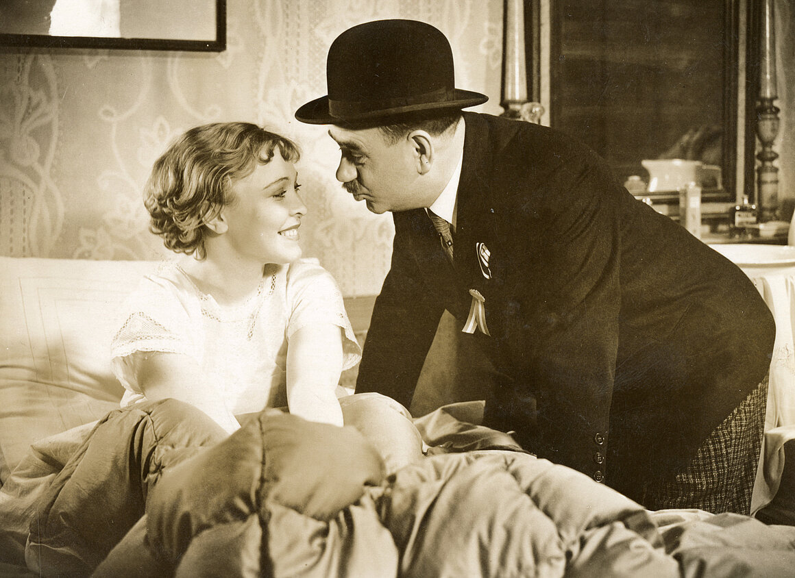 Karl Kurt Wolter, Weiß Ferdl und Hilde Sessak im Film "Befehl ist Befehl", 1936