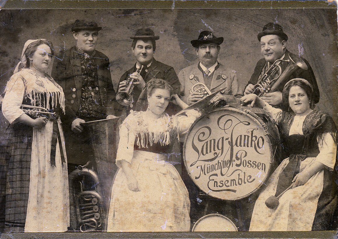 Lang-Janko, Münchner Possen Ensemble, um 1910