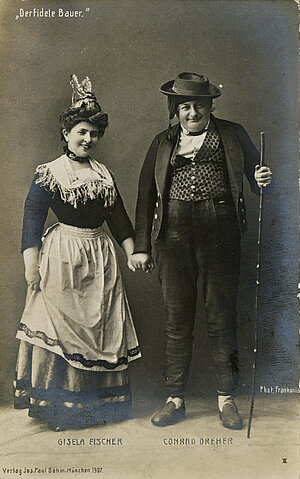 Konrad Dreher und Gisela Fischer in "Der fidele Bauer"