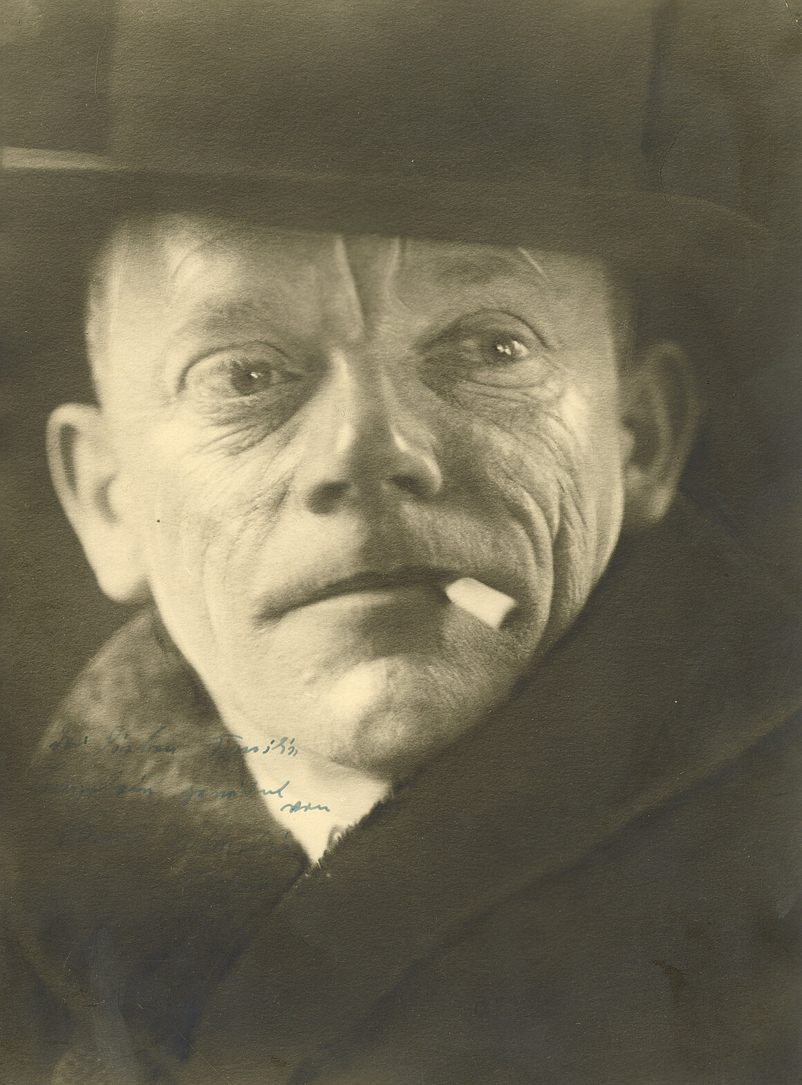 Porträt von Karl Valentin, 1944, Foto älter