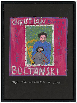 Christian Boltanski, CHRISTIAN BOLTANSKI, DANS LE SOURIRE DE LA MÈRE, Projet pour une pochette de disque, um 1975