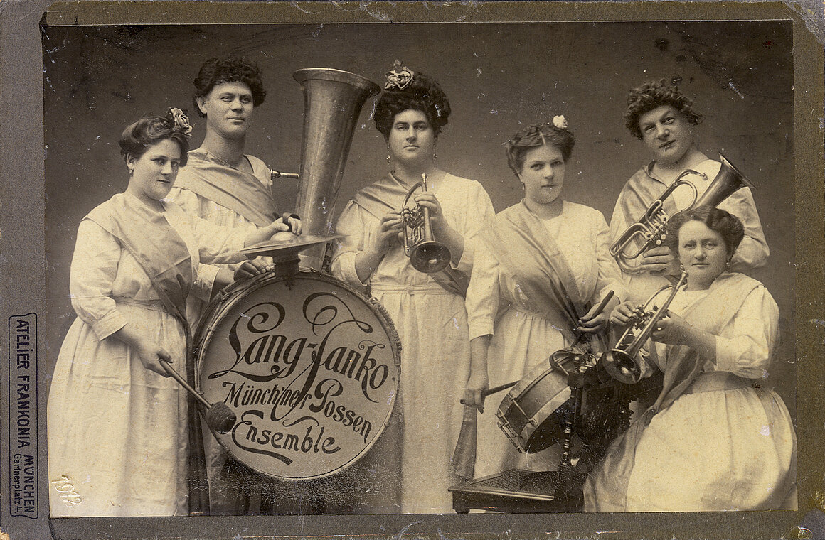 Münchner Possen Ensembles Lang-Janko, um 1910