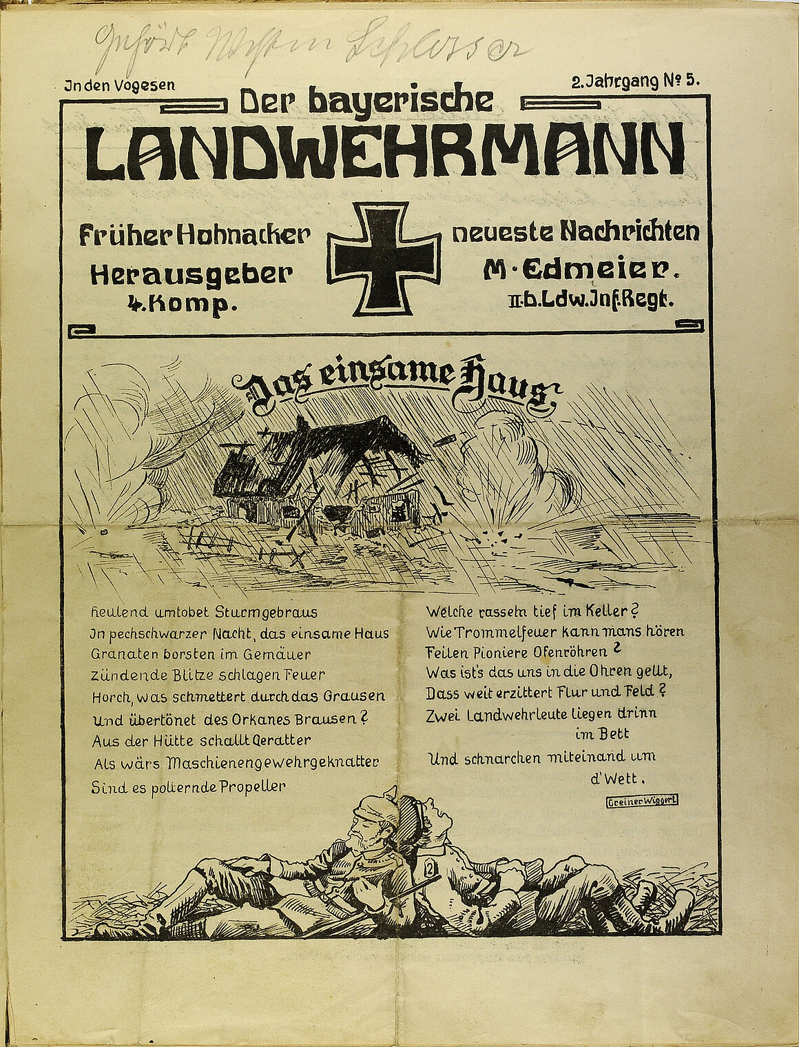 Ludwig Greiner, Der Bayerische Landwehrmann, 1915, 1915