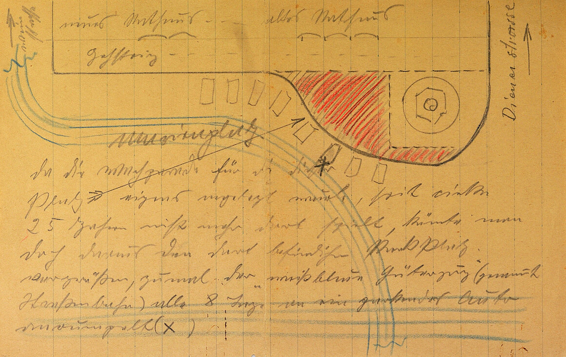 Karl Valentin, Karl Valentin, Brief an Dr. Knorr, Hochbauamt, Umbau Marienplatz, 1937
