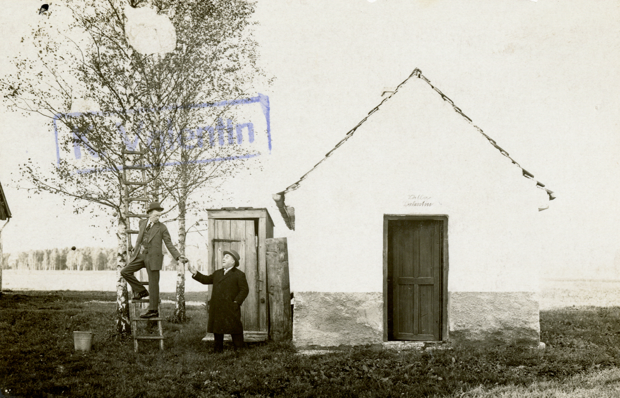 Der überängstliche Hausverkäufer, Karl Valentin mit Guido Thielscher, 1929