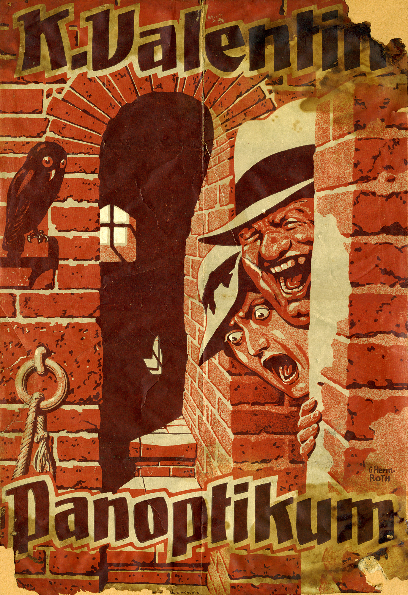 Karl Valentin, Plakat zu Karl Valentins Panoptikum, 1934