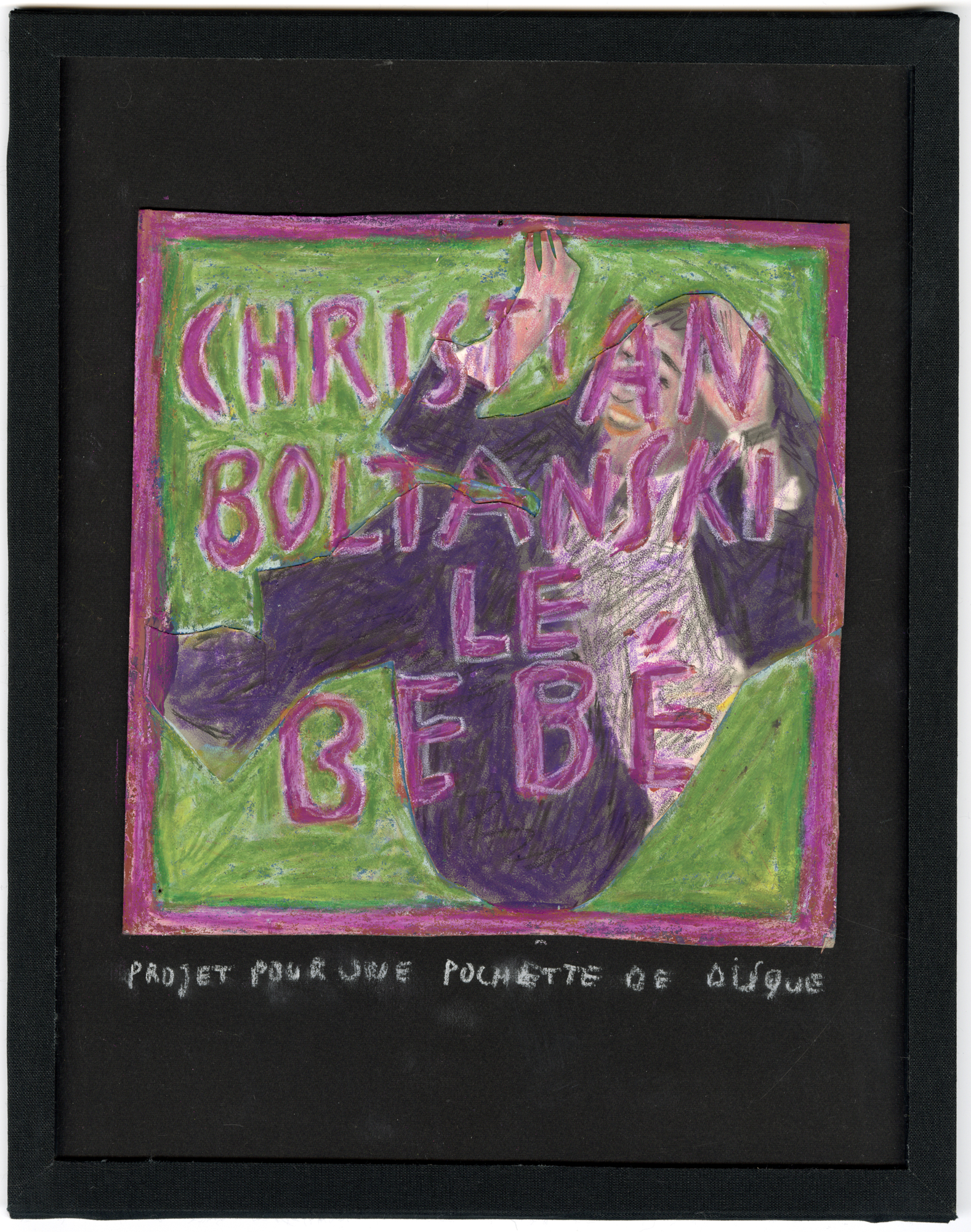 Christian Boltanski, CHRISTIAN BOLTANSKI , LE BÉBÉ, PROJET POUR UNE POCHETTE DE DISQUE, um 1975