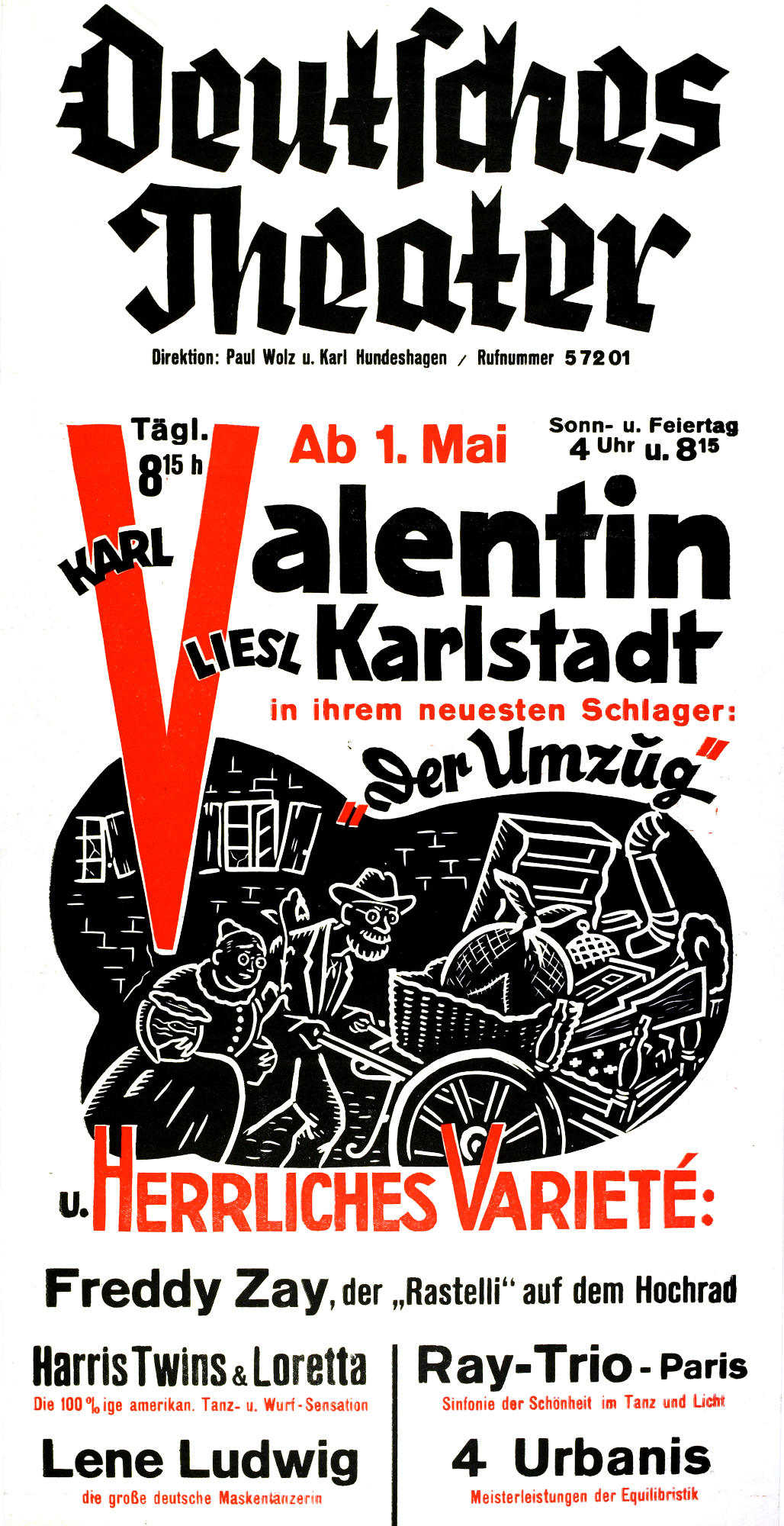 Karl Valentin, Liesl Karlstadt, Karl Valentin, Liesl Karlstadt, Der Umzug, 1938