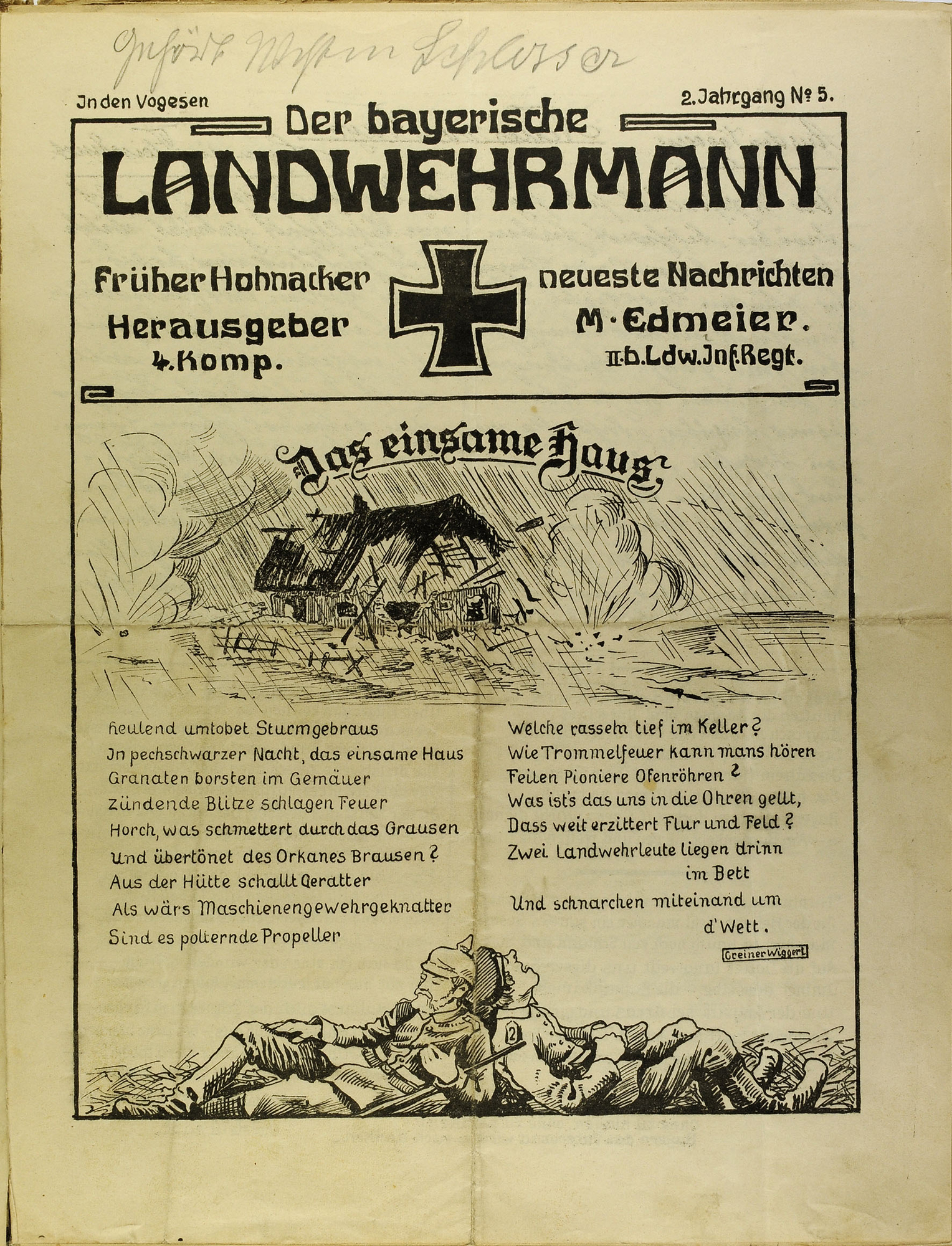 Ludwig Greiner, Der Bayerische Landwehrmann, 1915, 1915